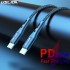 USLION PD 60W USB 数据线 C 型转 C 型，适用于小米 poco f3 Plus mi 12 11 pro PD QC3.0 快速充电 USB C 转 USB C 数据线