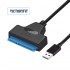 SATA 到 USB 3.0 / 2.0 电缆 高达 6 Gbps 用于 2.5 英寸外置 HDD SSD 硬盘驱动器 SATA 3 22 针适配器 USB 3.0 到 Sata III 线