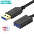 QGeeM USB 延长线超高速 USB 3.0 电缆公对母 1m 2m 3m 数据同步 USB 2.0 延长线延长 USB