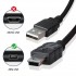迷你 USB 2.0 电缆 5 针迷你 USB 转 USB 快速数据充电器电缆，适用于 MP3 MP4 播放器车载 DVR GPS 数码相机高清智能 TV1/1.5m