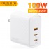 VOLTME GaN III 100W 台式充电器快速充电 4.0 QC 3.0 PD USB-C Type C USB 快速充电适用于 MacBook 三星 iPhone 笔记本电脑