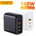 VOLTME USB 充电器 100W GaN 充电器,适用于 Macbook 平板电脑,适用于 iPhone 快速充电 小米 USB C 型 PD 充电,适用于 iPhone 13 12 11 VOLTME USB 充电器 100W GaN 充电器,适用于 Macbook 平板电脑,适用于 iPhone 快速充电 小米 USB C 型 PD 充电,适用于 iPhone 13 12 11