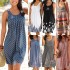连衣裙女夏季供应夏季欧美新款无袖圆领定位印花连衣裙休闲Vestidos CFFD722 连衣裙女夏季供应夏季欧美新款无袖圆领定位印花连衣裙休闲Vestidos CFFD722